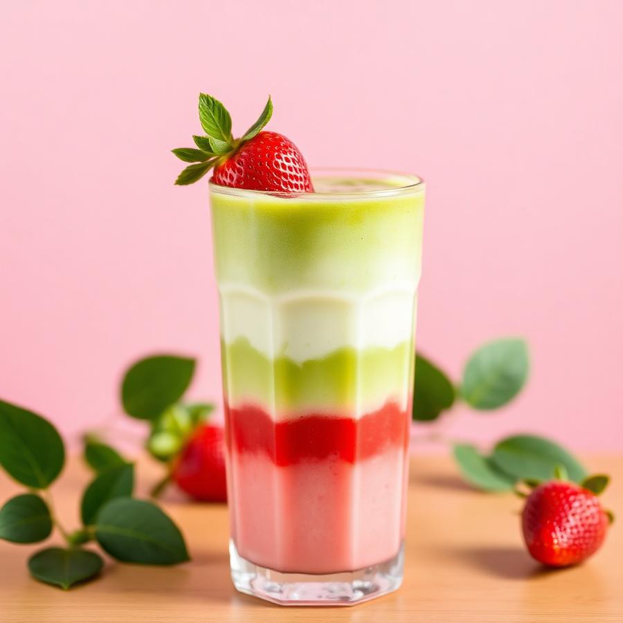 Matcha Strawberry Latte